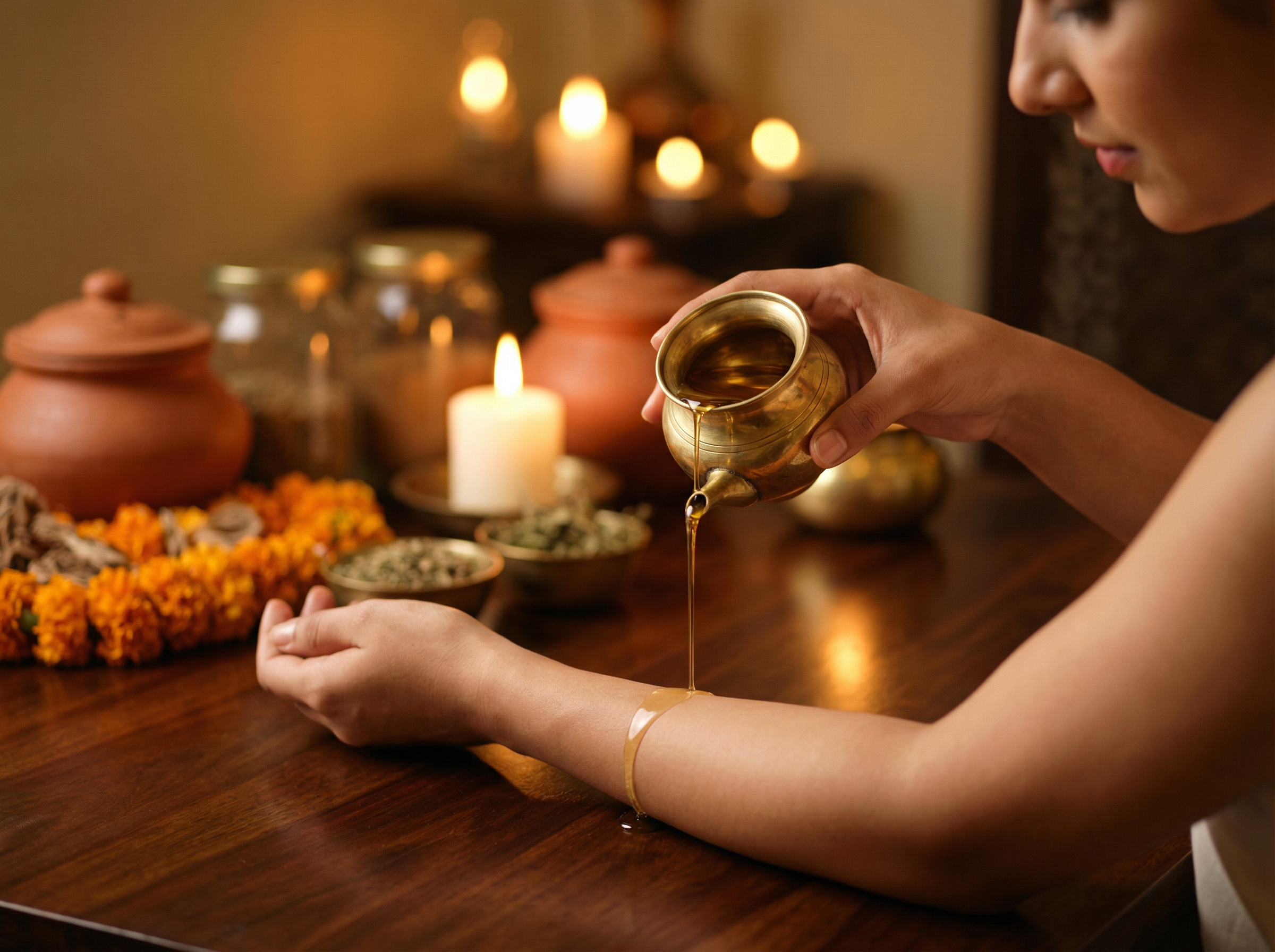 Ayurveda Massage Atmosphäre